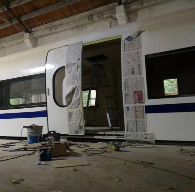 满洲里市高铁模型