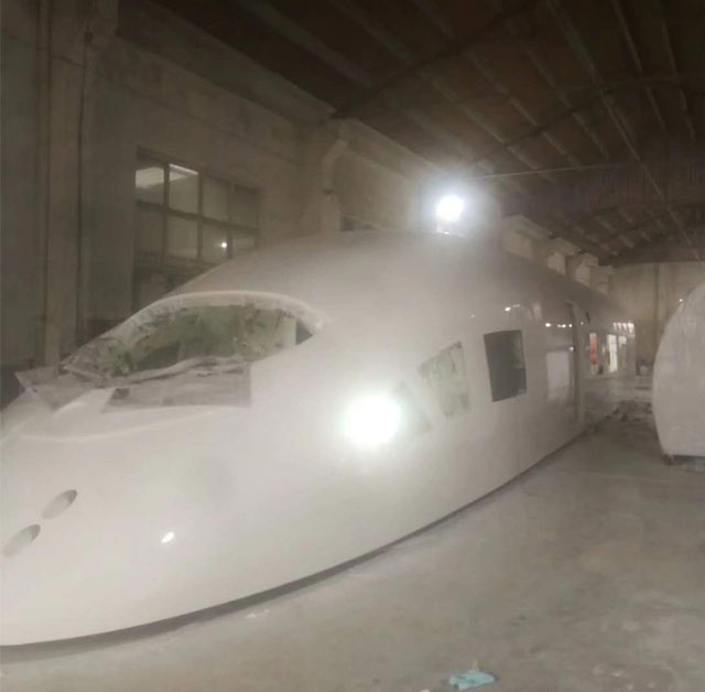 满洲里市高铁模型